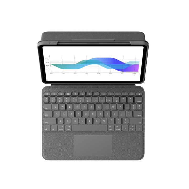 Logitech Folio Touch Gris Smart Connector Italien