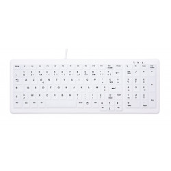 CHERRY AK-C7000 clavier Médical USB AZERTY Français Blanc