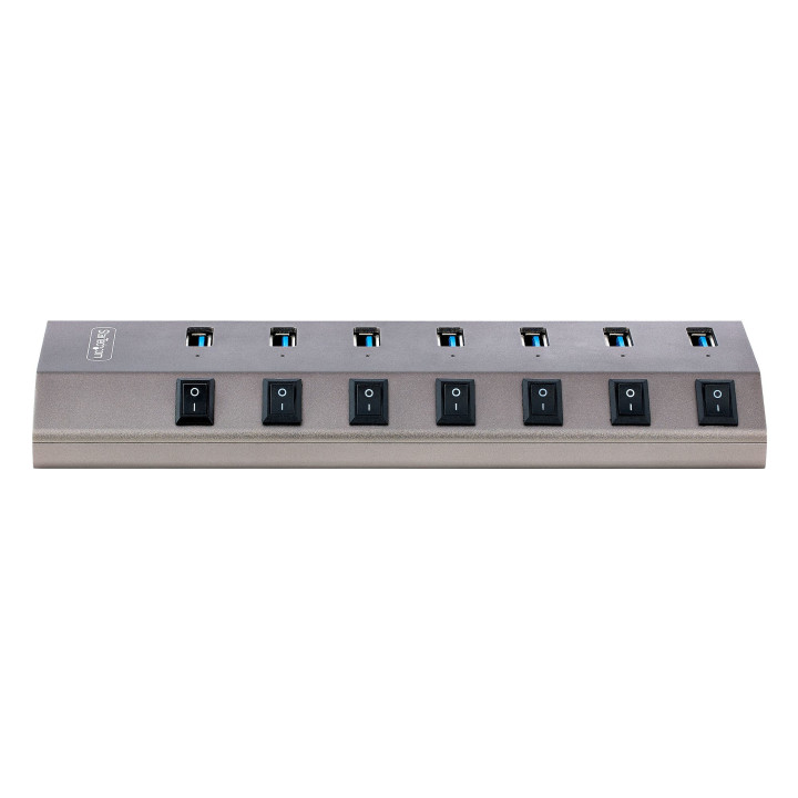 StarTech.com Hub USB-C avec Auto-Alimenté à 7 Ports - Hub USB Type C vers USB-A pour PC de Bureau/Portable - Hub USB 3.0 5Gbp