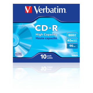 Verbatim CD-R High Capacity 800 Mo 10 pièce(s)