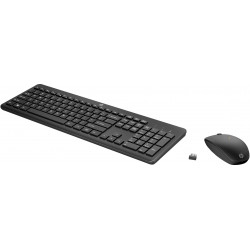 HP 230 WL MOUSE+KB COMBO FR clavier Souris incluse Bureau RF sans fil Noir