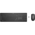 HP 230 WL MOUSE+KB COMBO FR clavier Souris incluse Bureau RF sans fil Noir