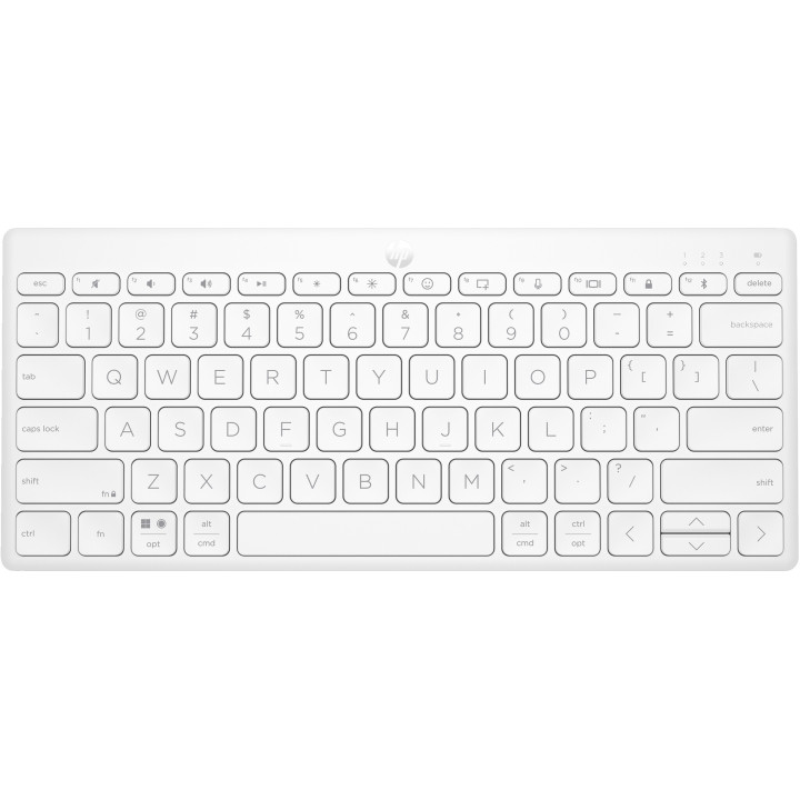HP 350 WHT Compact Multi-Devic - Tastatur - Bluetooth 5 clavier Maison Blanc