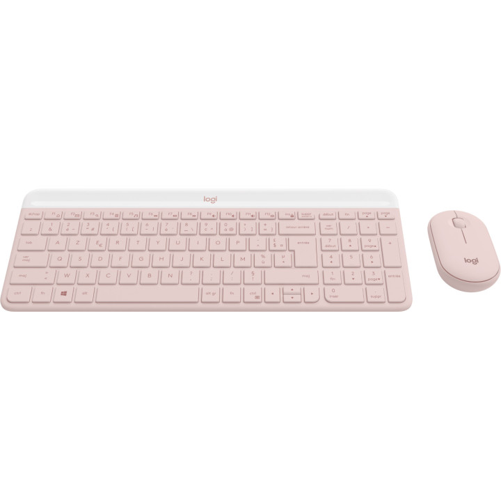 Logitech 920-011316 clavier Souris incluse Bureau RF sans fil AZERTY Français Rose