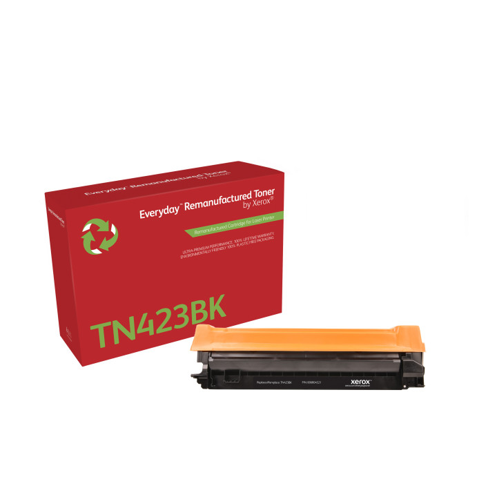 Toner remanufacturé Noir Everyday™ de Xerox compatible avec Brother TN423BK, Grande capacité
