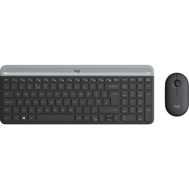 Logitech 920-009190 clavier Souris incluse Universel RF sans fil AZERTY Français Graphite