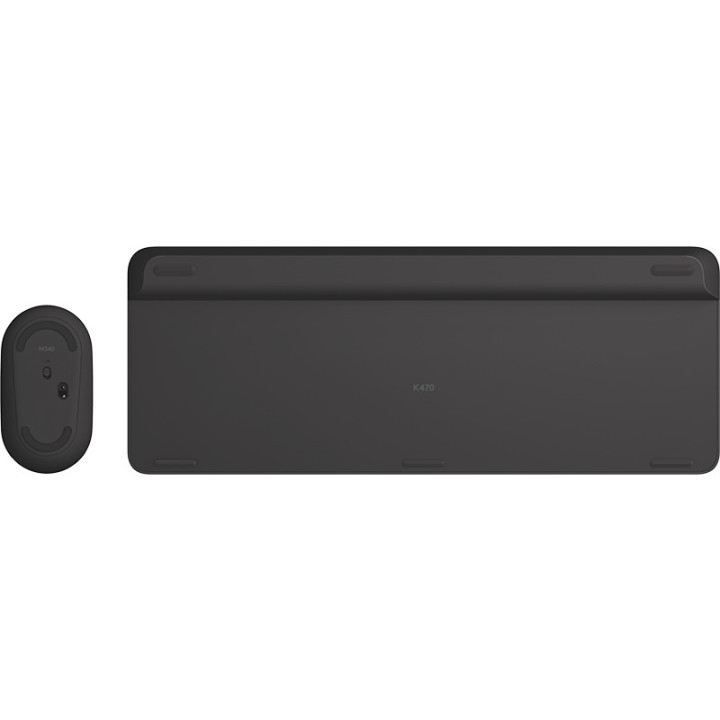 Logitech 920-009190 clavier Souris incluse Universel RF sans fil AZERTY Français Graphite