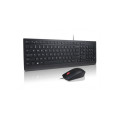 Lenovo 4X30L79917 clavier Souris incluse Bureau USB Suisse Noir