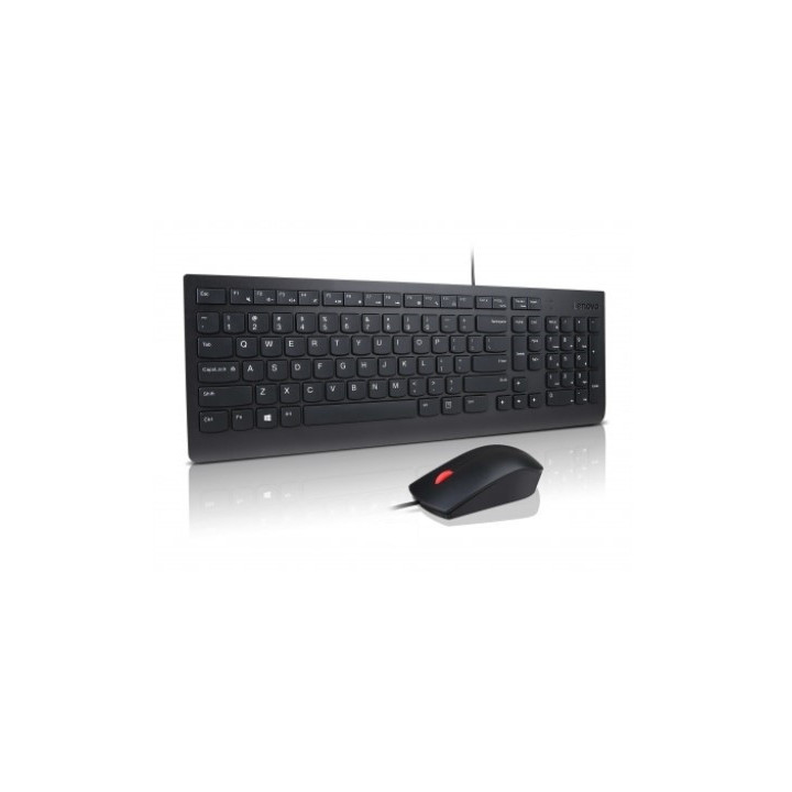Lenovo 4X30L79917 clavier Souris incluse Bureau USB Suisse Noir