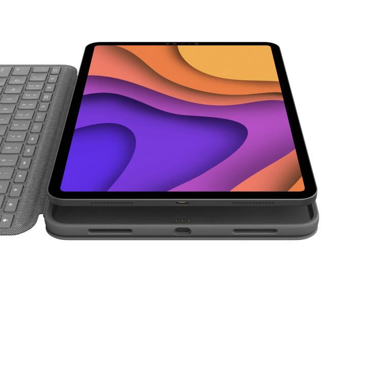 Logitech Folio Touch Gris Smart Connector AZERTY Français