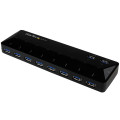 StarTech.com Concentrateur USB 3.0 (5Gbps) 10 ports avec Ports de Charge et de Synchronisation - 8 x USB-A, 2 x USB-A ports de 