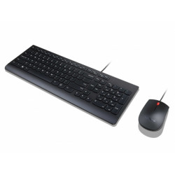 Lenovo 4X30L79897 clavier Souris incluse Universel USB QWERTZ Allemand Noir