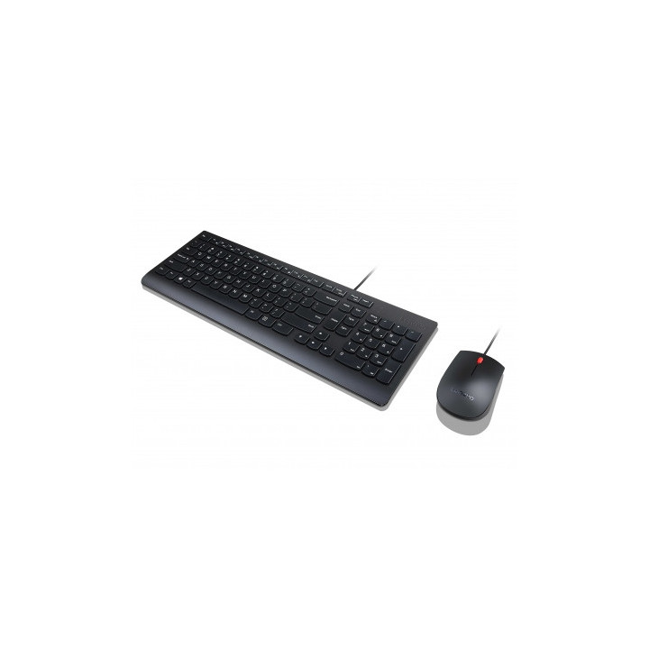Lenovo 4X30L79897 clavier Souris incluse Universel USB QWERTZ Allemand Noir