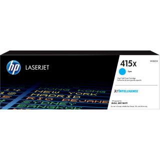 HP 415X Toner cyan LaserJet authentique grande capacité