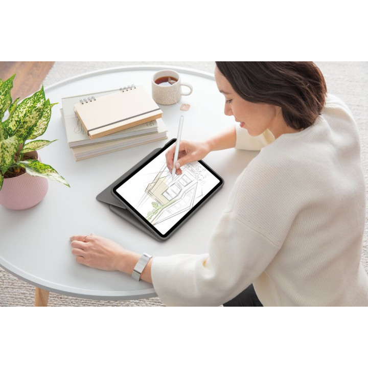 Logitech Folio Touch Gris Smart Connector QWERTZ Suisse