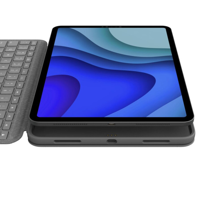 Logitech Folio Touch Gris Smart Connector QWERTZ Suisse