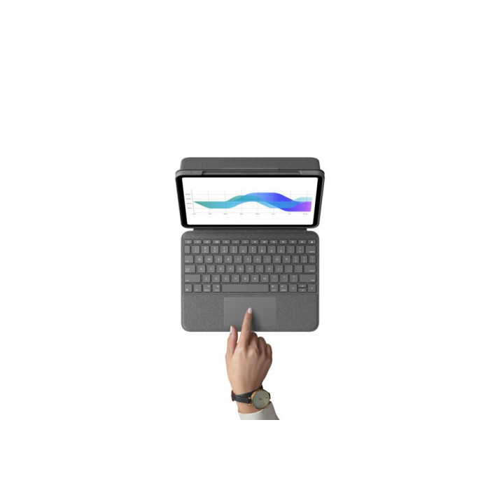 Logitech Folio Touch Gris Smart Connector QWERTZ Suisse