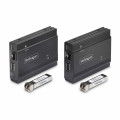 StarTech.com Extendeur KVM DisplayPort sur Fibre Optique, 4K 60Hz, Kit d'Extension de Console, Jusqu'à 300m (Multi-Mode) avec 
