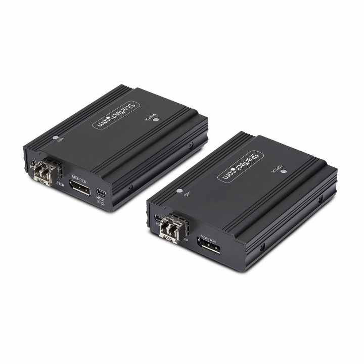 StarTech.com Extendeur KVM DisplayPort sur Fibre Optique, 4K 60Hz, Kit d'Extension de Console, Jusqu'à 300m (Multi-Mode) avec 