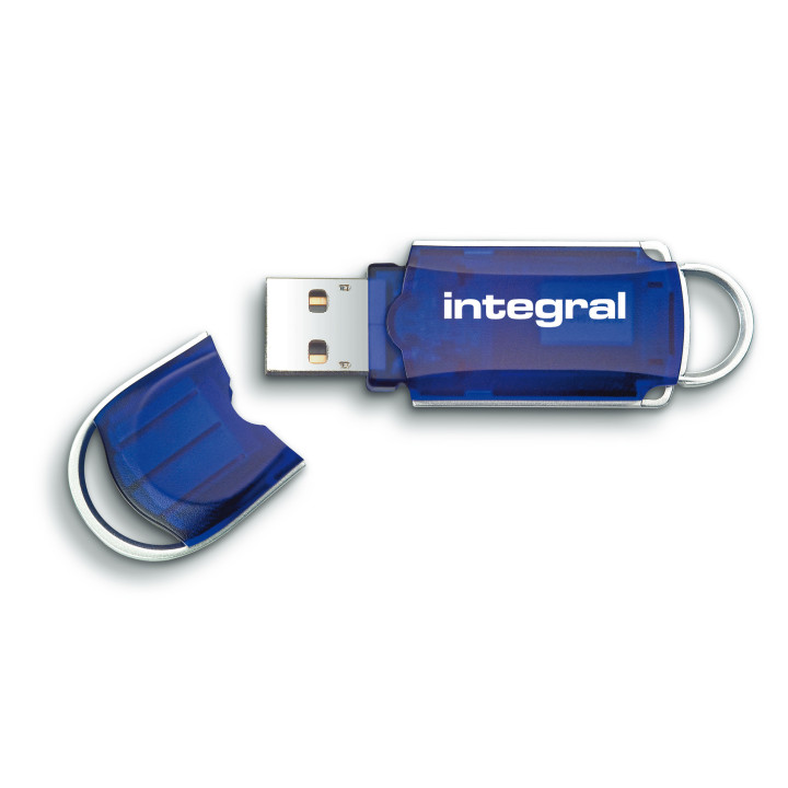 Integral INFD16GBCOU lecteur USB flash 16 Go USB Type-A 2.0 Bleu, Argent