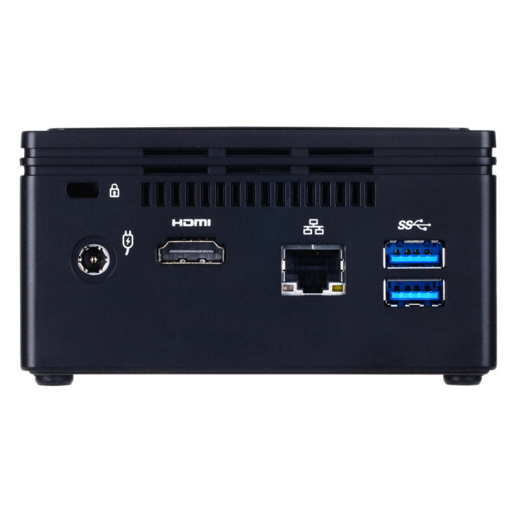 GIGABYTE GB-BACE-3160 barebone PC/ poste de travail 0,69L mini PC Noir J3160 1,6 GHz