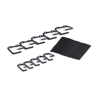 APC NetShelter - Accessoire de gestion de câbles - 5 grands et 5 petits anneaux - 0U
