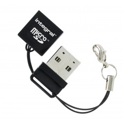 Integral INCRMSDMINIUSB lecteur de carte mémoire USB 2.0 Noir