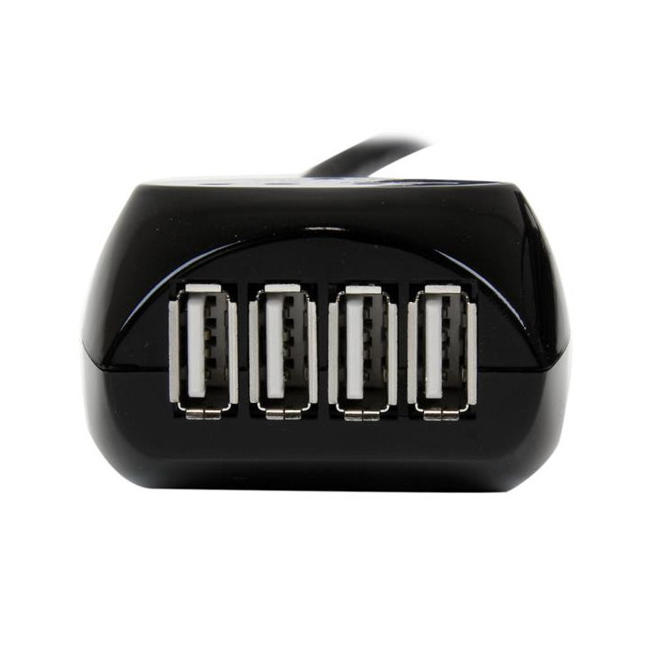 StarTech.com Câble USB 2.0 actif de 15m - Rallonge USB 2.0 avec hub à 4 ports - Noir