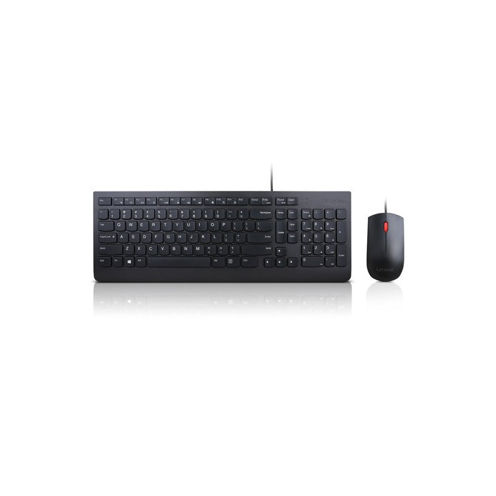 Lenovo 4X30L79894 clavier Souris incluse Bureau USB Français Noir