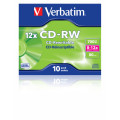 Verbatim CD-RW 12x 700 Mo 10 pièce(s)