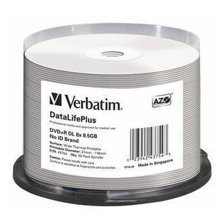 Verbatim DataLifePlus 8,5 Go DVD+R DL 50 pièce(s)