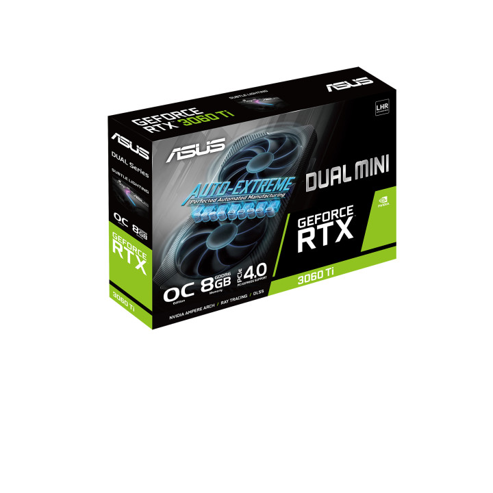 ASUS Dual GeForce RTX 3060 Ti V2 MINI OC Edition NVIDIA 8 Go GDDR6