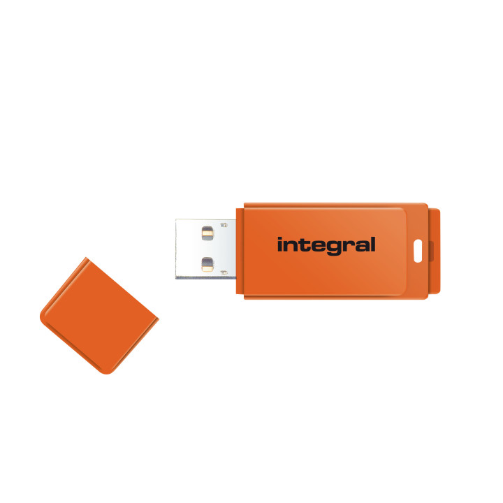 Integral INFD64GBNEONOR lecteur USB flash 64 Go USB Type-A 2.0 Orange