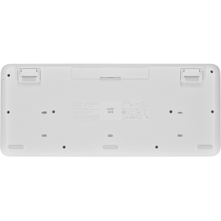 Logitech 920-010968 clavier Bureau Bluetooth AZERTY Français Blanc
