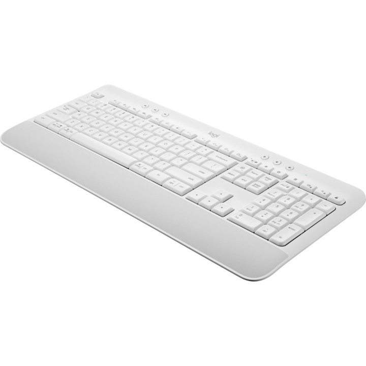 Logitech 920-010968 clavier Bureau Bluetooth AZERTY Français Blanc