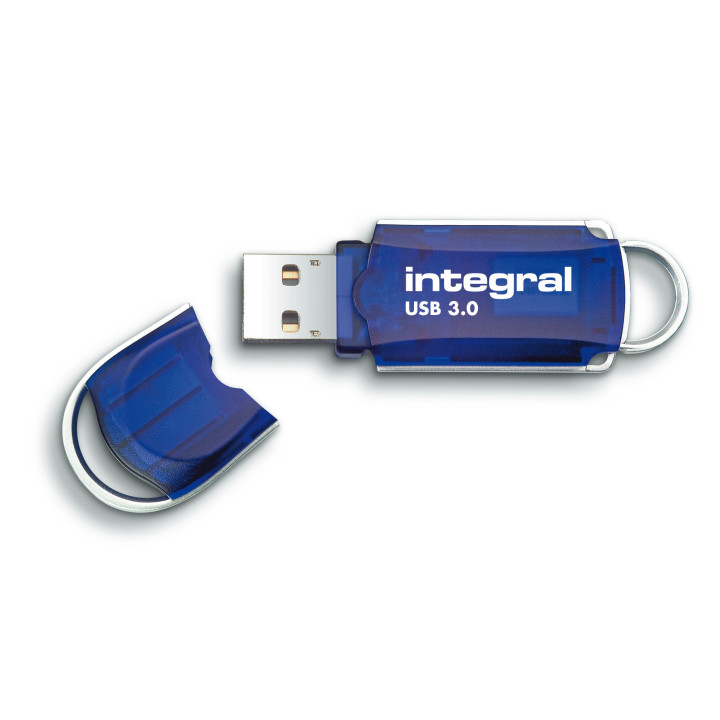 Integral INFD64GBCOU3.0 lecteur USB flash 64 Go USB Type-A 3.2 Gen 1 (3.1 Gen 1) Bleu, Argent
