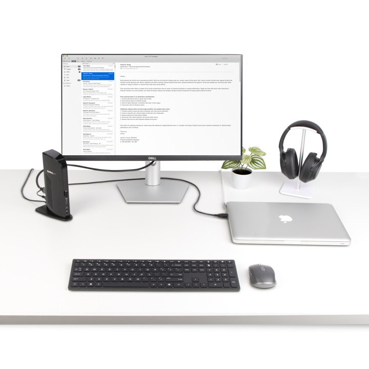 StarTech.com Station d'Accueil pour Ordinateur Portable USB 3.0 à Double Écran avec HDMI et DVI/VGA, Hub USB-A 6x, GbE, Audio