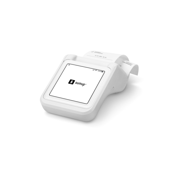 SumUp Solo lecteur de cartes à puce Batterie Wi-Fi + 4G Blanc