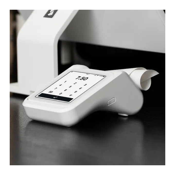 SumUp Solo lecteur de cartes à puce Batterie Wi-Fi + 4G Blanc