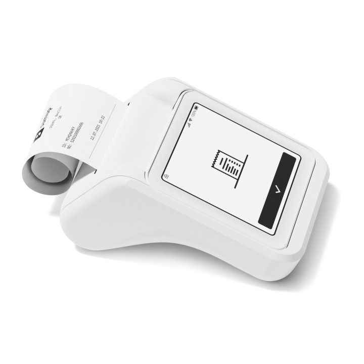 SumUp Solo lecteur de cartes à puce Batterie Wi-Fi + 4G Blanc