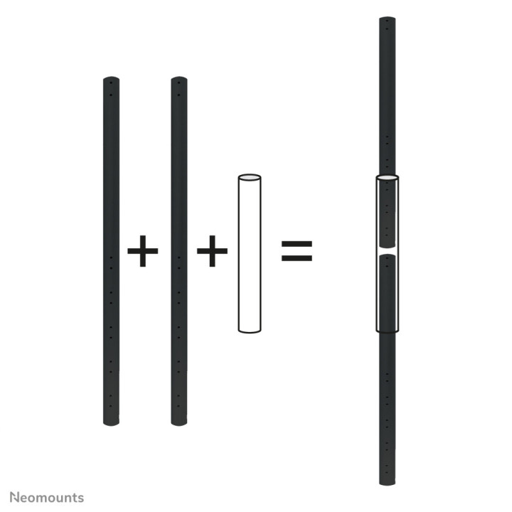 Neomounts FPMA-CPCONNECTBLACK Connecteur pour tube d'extension