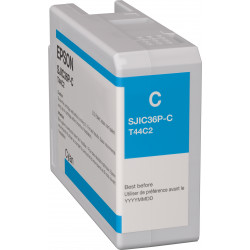 Epson SJIC36P(C): Ink cartridge for ColorWorks C6500/C6000 (Cyan)