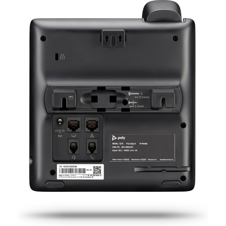 Poly Téléphone IP Edge B30 compatible PoE