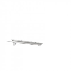 CHERRY KC 6000 SLIM FOR MAC Clavier filaire pour Mac, blanc/argent, USB, AZERTY - FR