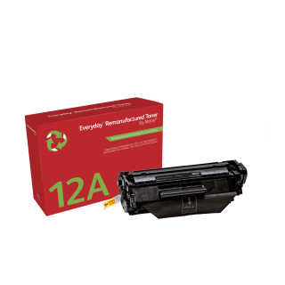 Toner remanufacturé Mono Everyday™ de Xerox compatible avec HP 12A (Q2612A), Capacité standard