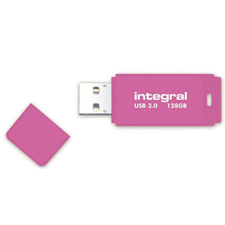 Integral INFD128GBNEONPK3.0 lecteur USB flash 128 Go USB Type-A 3.2 Gen 1 (3.1 Gen 1) Rose