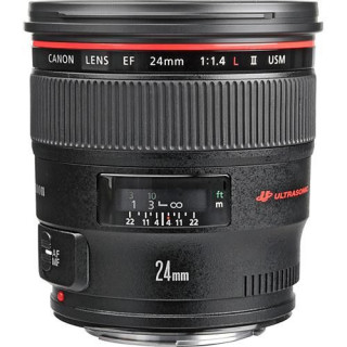 Canon EF 24mm f/1.4L II USM Objectif ultra large Noir