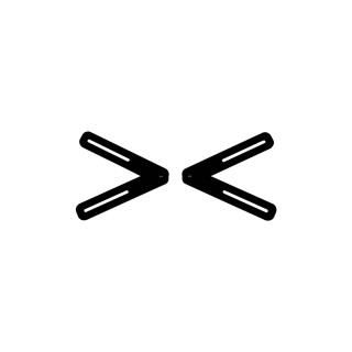 Peerless ACSBR1 kit de support Noir