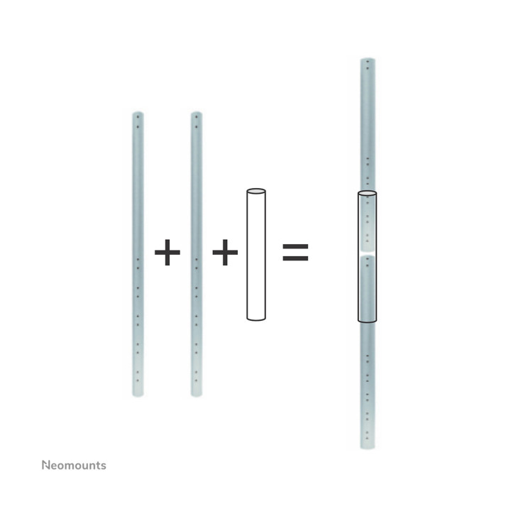 Neomounts FPMA-CPCONNECTSILVER Connecteur pour tube d'extension