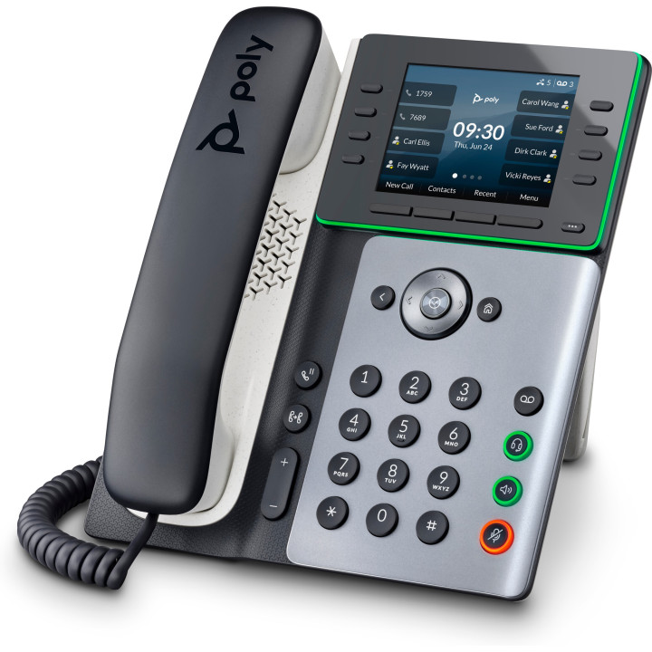 Poly Téléphone IP Edge E350 compatible PoE